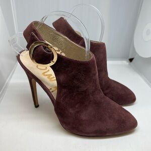 Sam Edelman Jullian Purple Suede Slingback Heels